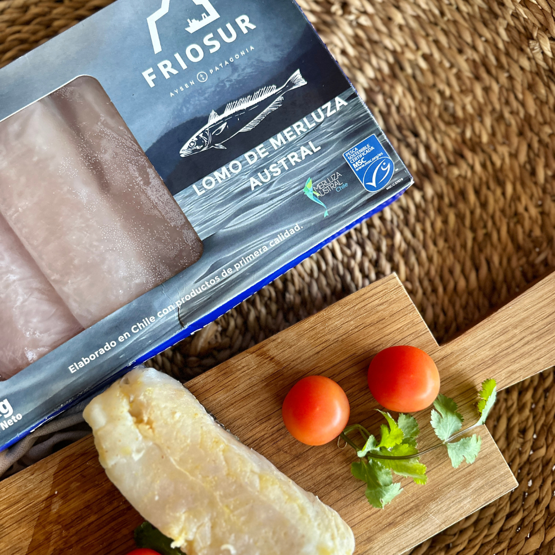 Caja de 5 a 7 Lomos de Merluza Austral (1 kg)
