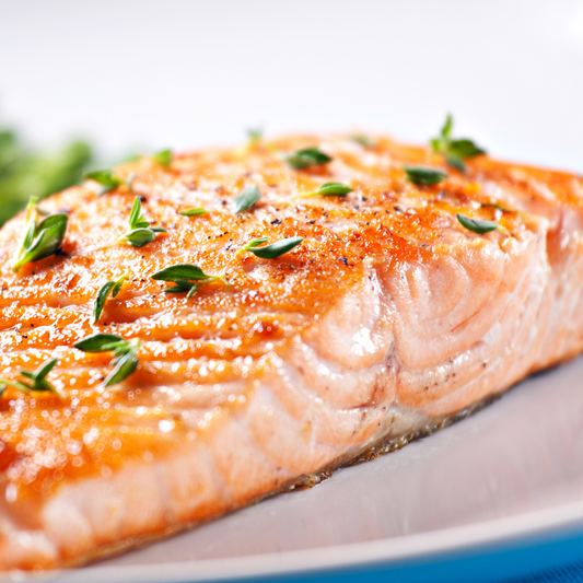 Salmón al horno con mantequilla y limón