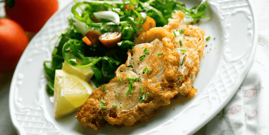 Merluza Austral a la plancha con ensalada veraniega