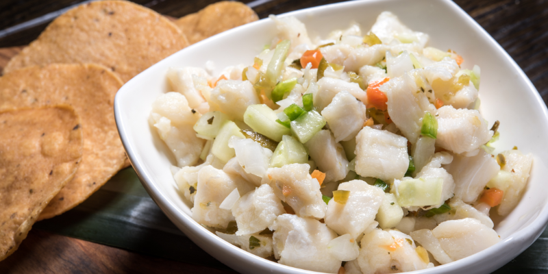 Ceviche de Reineta con Sésamo y Palta