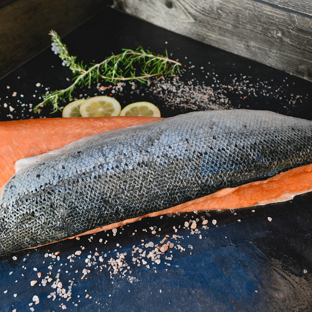 Filete de salmón con piel congelado | Friosur-